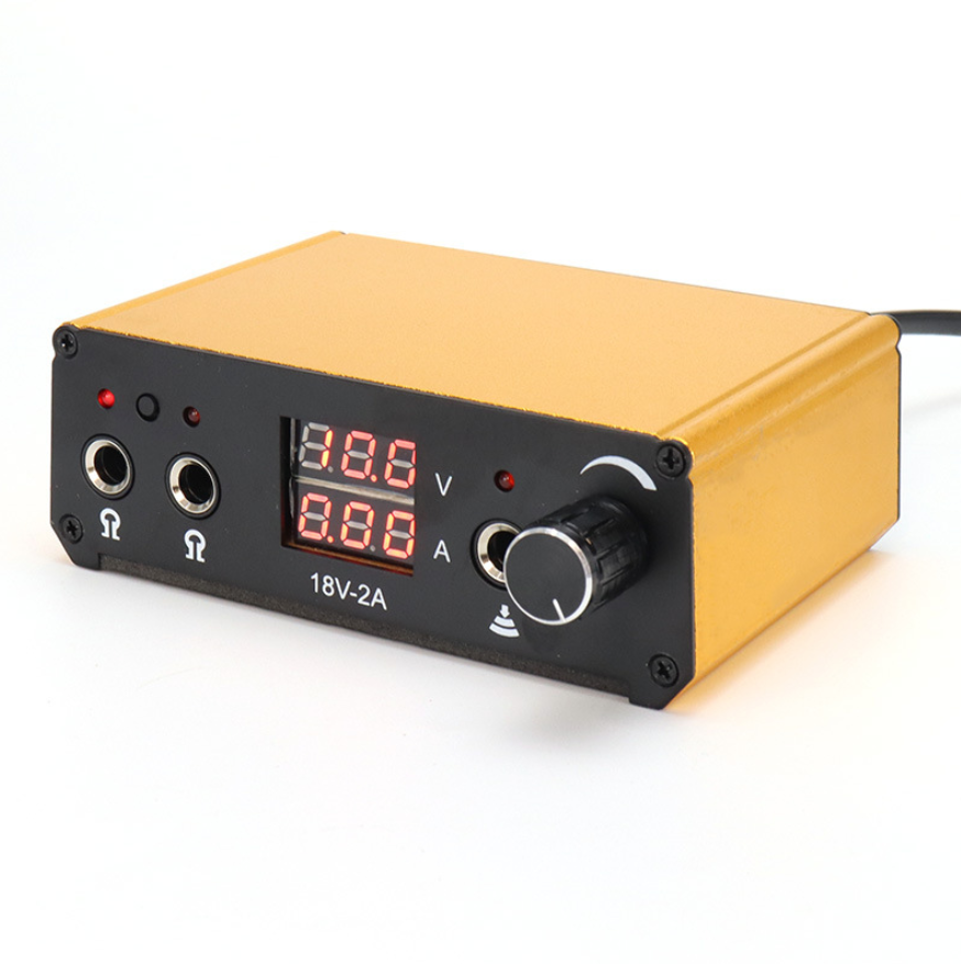 Dual-Screen & Channel Regulated Tattoo Power Supply