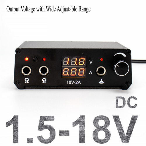 Dual-Screen & Channel Regulated Tattoo Power Supply