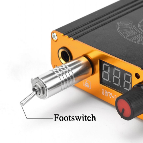 Wireless Tattoo Foot Switch Aluminum Alloy Portable Tattoo Foot Pedal Plug MGR