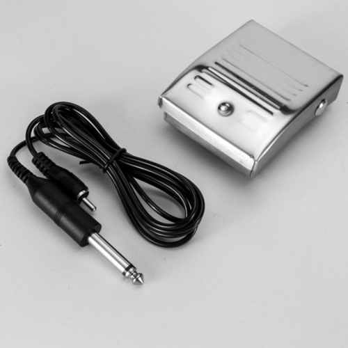 Stainless Steel Tattoo Footswitch with RCA Cord