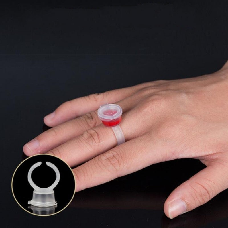 Pigment Tattoo Ink Cup Ring Holder Permanent Microblading Eyebrow Makeup