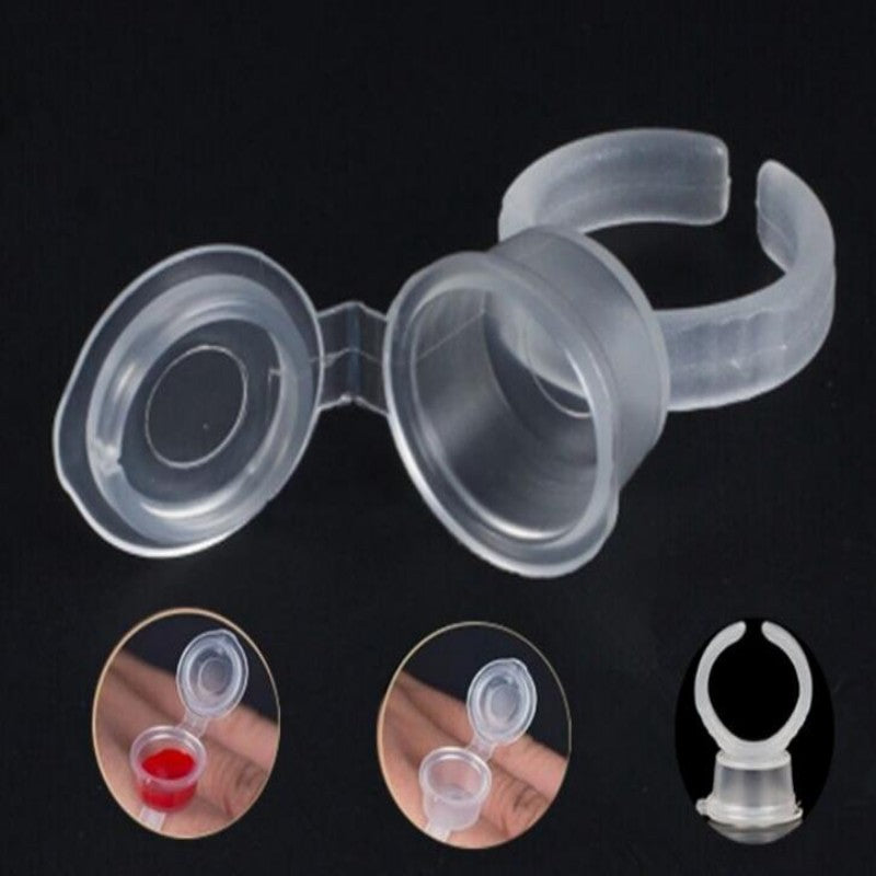 Pigment Tattoo Ink Cup Ring Holder Permanent Microblading Eyebrow Makeup