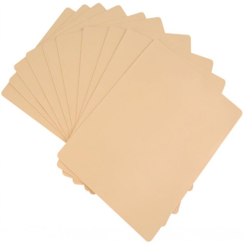 10 Pcs Royun Permanent Makeup Eyebrow Lip Tattoo Blank Practice Fake Skin USA Shipping