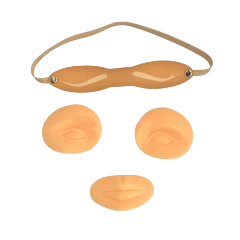 3D Silicone Permanent Makeup Tattoo Face Head Eye Eyebrow Lip Practice Fake Skin