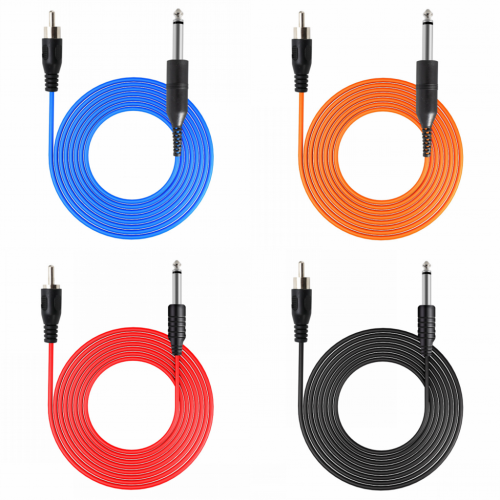 Tattoo Power Supply Silicone RCA Clip Cord