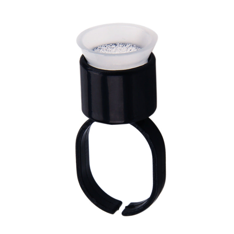 Disposable Permanent Makeup Microblading Tattoo Ink Cap Finger Ring Pigment Cup
