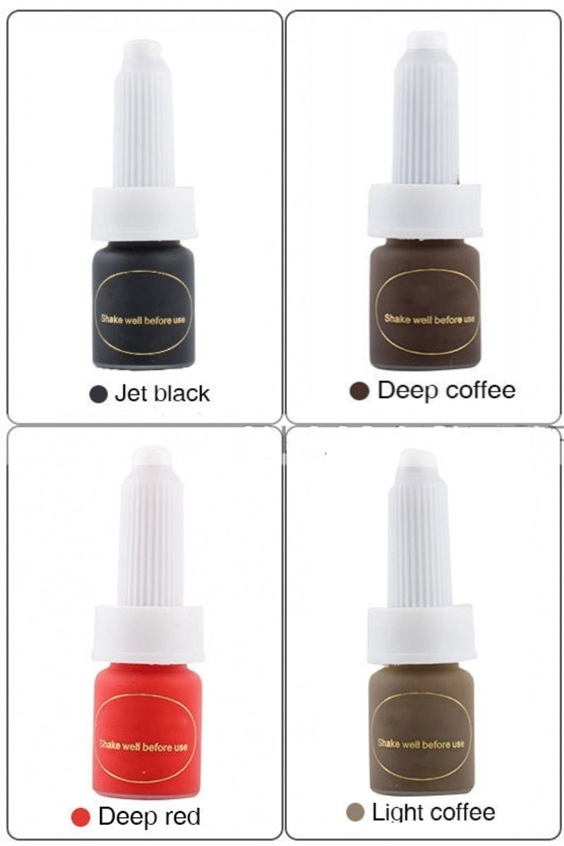 10ML/Bottle Microblading Permanent Makeup Tattoo Ink Pigment Kit Set Eyebrow Lip