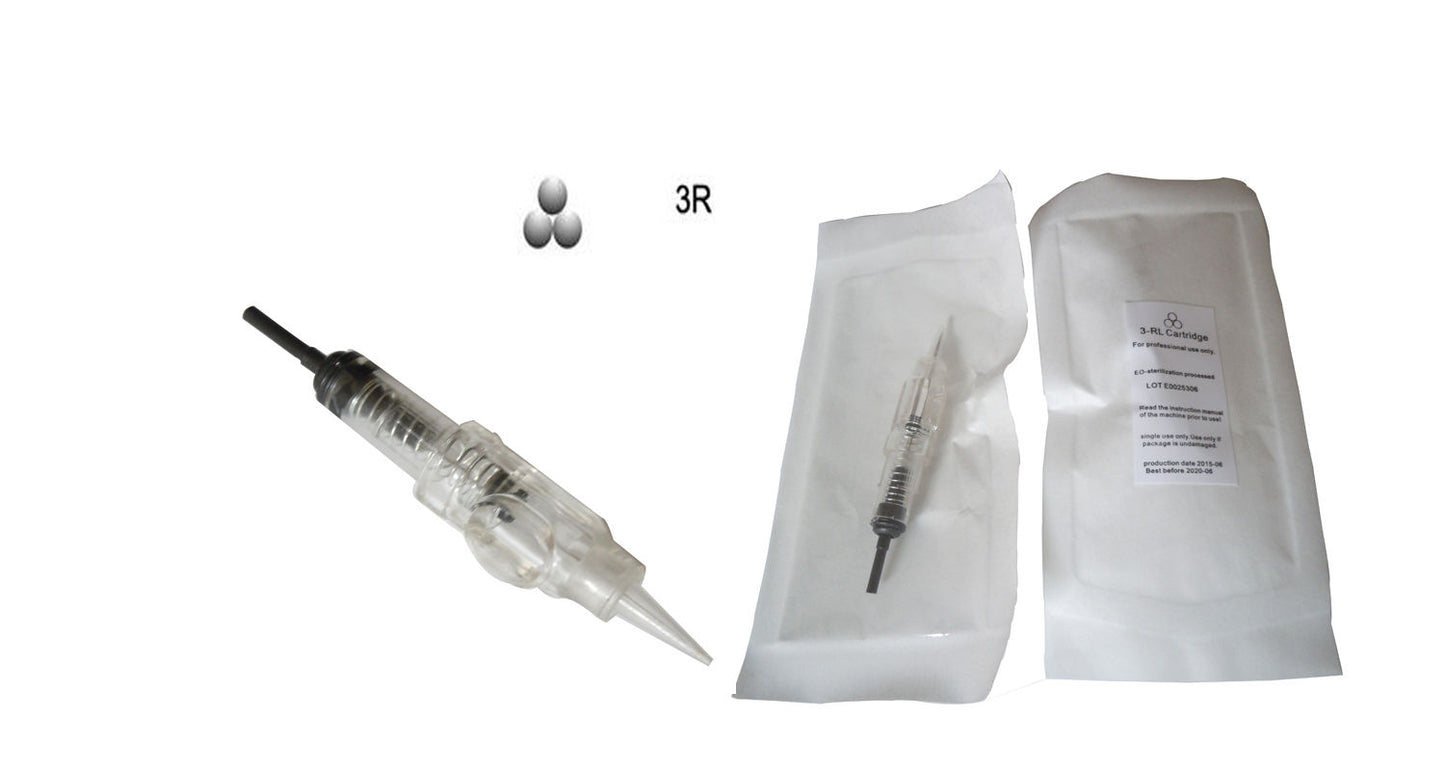10 Pcs 600D-G Permanent Makeup Tattoo Cartridge Needle For Nouveau Contour Goochie&M8 Pen