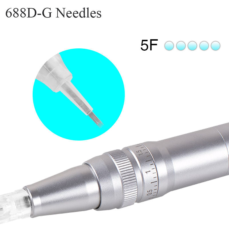 10 Pcs 600D-G Permanent Makeup Tattoo Cartridge Needle For Nouveau Contour Goochie&M8 Pen