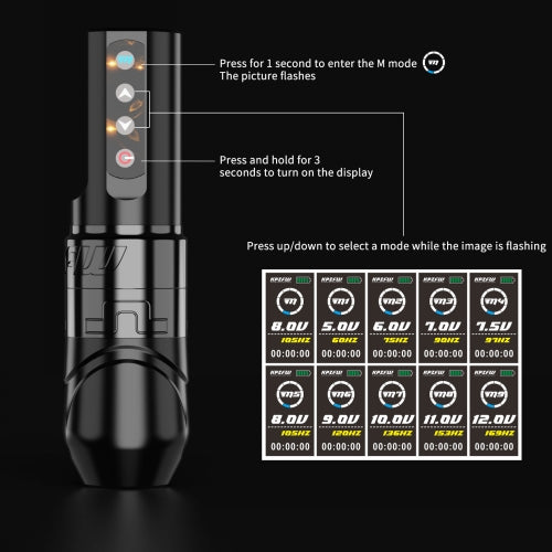 RY-KPZFW11 4.2mm Stroke Wireless Tattoo Pen