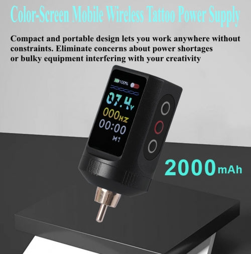 2000Mah Led Screen RCA Wireless Tattoo Power Supply