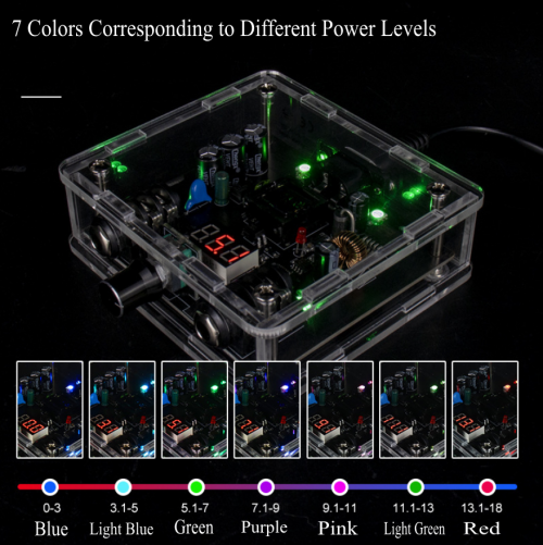 Colorful Transparent Tattoo Power Supply, Anti-Fatigue