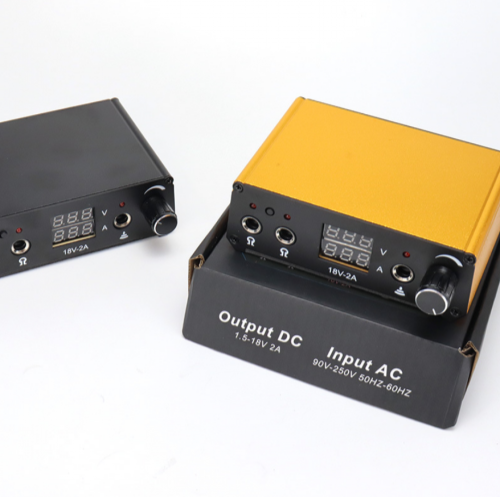 Dual-Screen & Channel Regulated Tattoo Power Supply