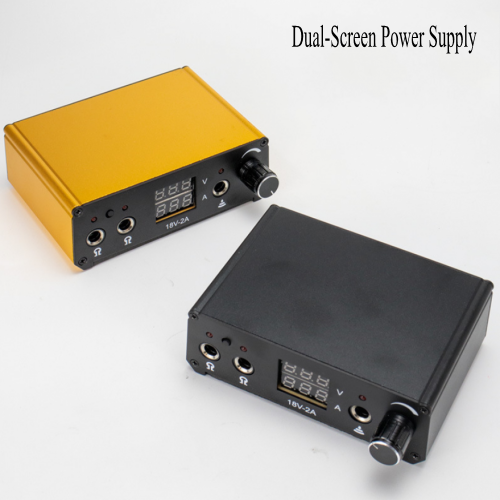 Dual-Screen & Channel Regulated Tattoo Power Supply