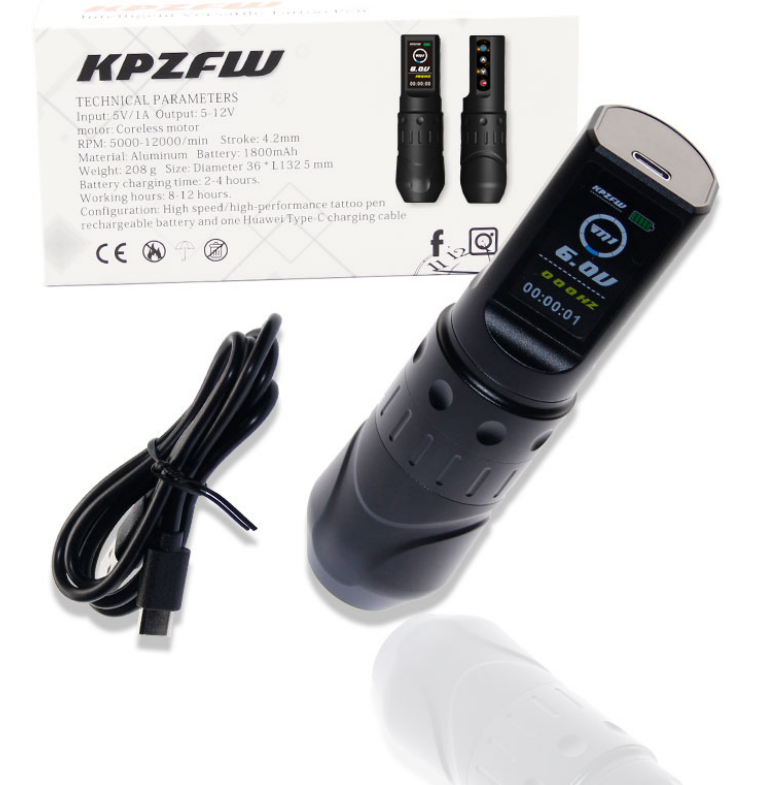 RY-KPZFW11 4.2mm Stroke Wireless Tattoo Pen