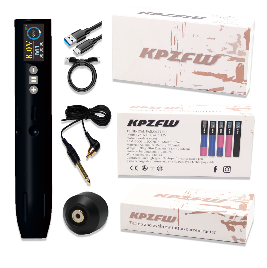 RY-KPZFW05 650Mah Wireless Tattoo & PMU Machine