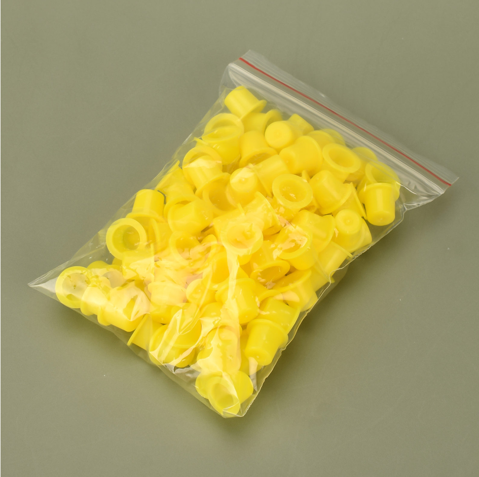 3 Sizes 100pcs/bag Yellow Tattoo Ink Cup