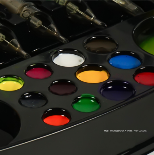 12pcs/dozen 3 Colors Disposable Pigment Trays PMU Color Palette