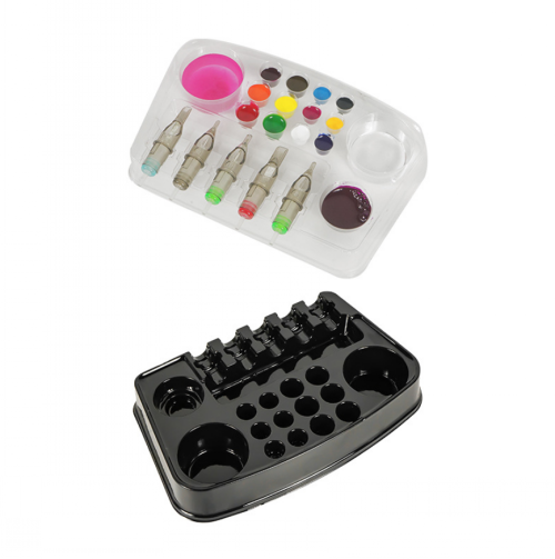 12pcs/dozen 3 Colors Disposable Pigment Trays PMU Color Palette