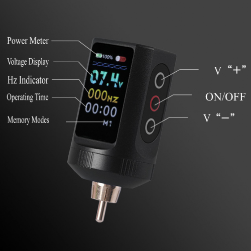 2000Mah Led Screen RCA Wireless Tattoo Power Supply