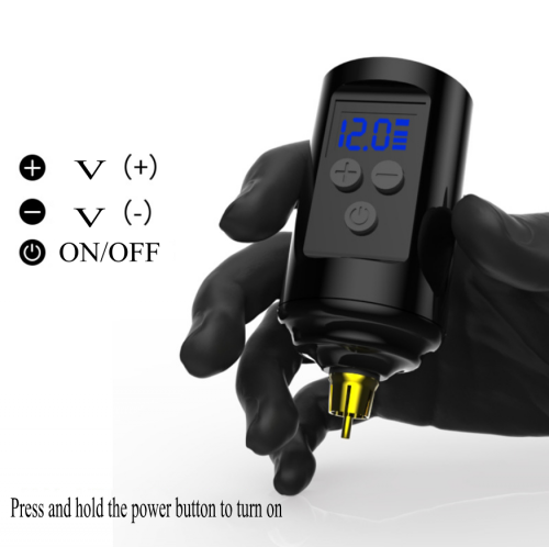 1200Mah RCA/DC Mini Wireless Tattoo Power Supply