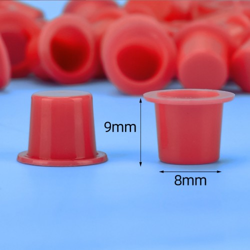 3 Sizes 100pcs/bag Red Tattoo Ink Cup