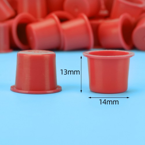 3 Sizes 100pcs/bag Red Tattoo Ink Cup