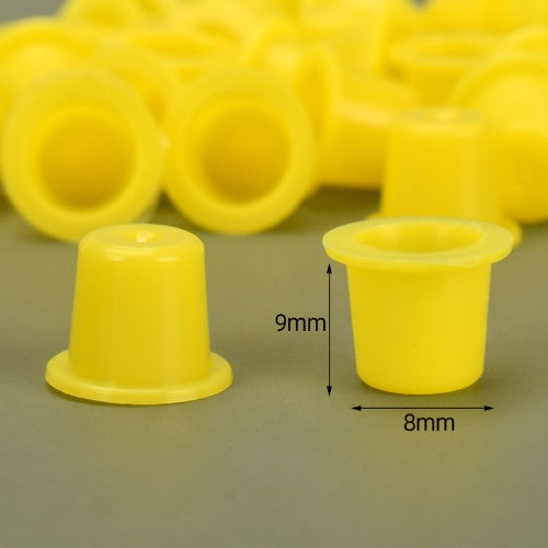 3 Sizes 100pcs/bag Yellow Tattoo Ink Cup