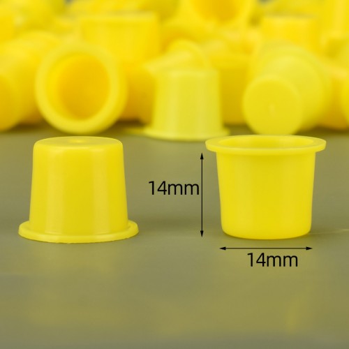 3 Sizes 100pcs/bag Yellow Tattoo Ink Cup
