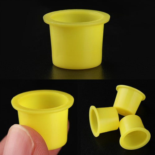 3 Sizes 100pcs/bag Yellow Tattoo Ink Cup