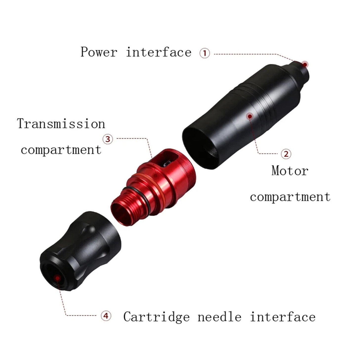 9000RPM RCA Rotary Tattoo Pen Motor Gun Machine