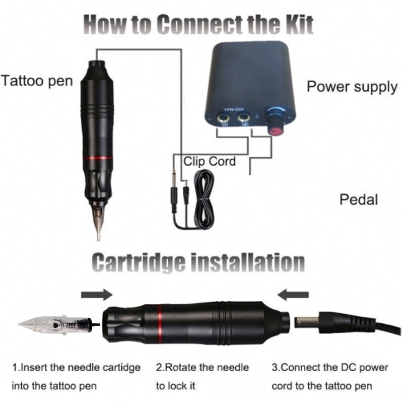 9000RPM RCA Rotary Tattoo Pen Motor Gun Machine