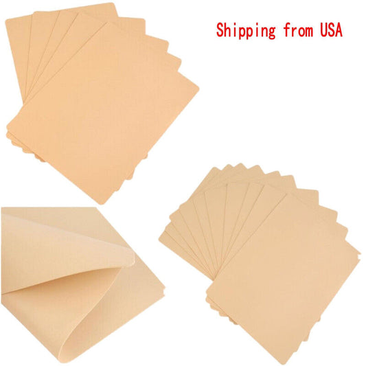 10 Pcs Royun Permanent Makeup Eyebrow Lip Tattoo Blank Practice Fake Skin USA Shipping