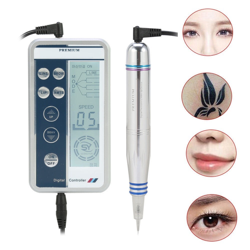 Ruyuan Permanent Makeup Tattoo Pen Cartridge Needle Kit Fit For Charmant Machine