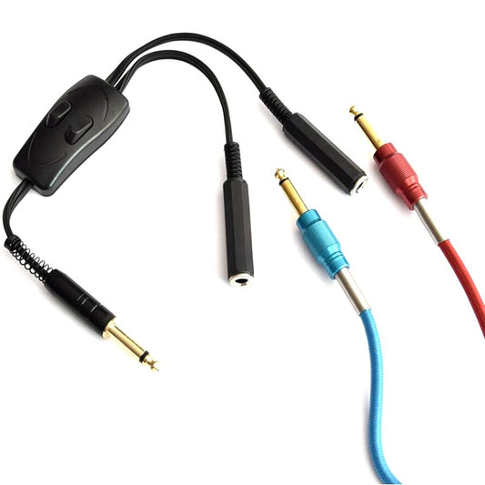 Tattoo Clip Cord Dual Conversion Cable Connection For Machine Power Supply Kit