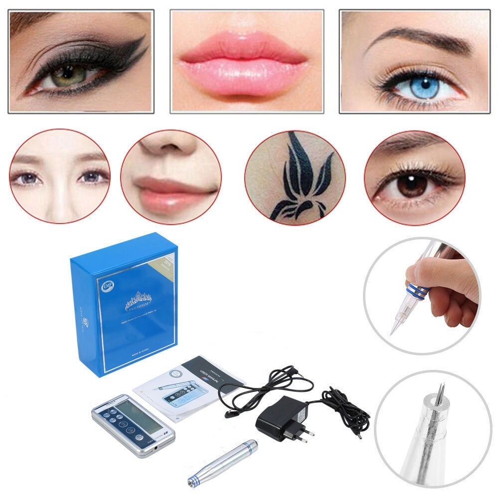 Ruyuan Permanent Makeup Tattoo Pen Cartridge Needle Kit Fit For Charmant Machine