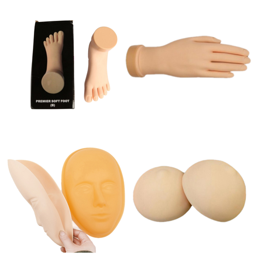 5D Silicone Practice Skin Hand, Foot,Face & Breast