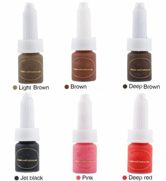 10ML/Bottle Microblading Permanent Makeup Tattoo Ink Pigment Kit Set Eyebrow Lip